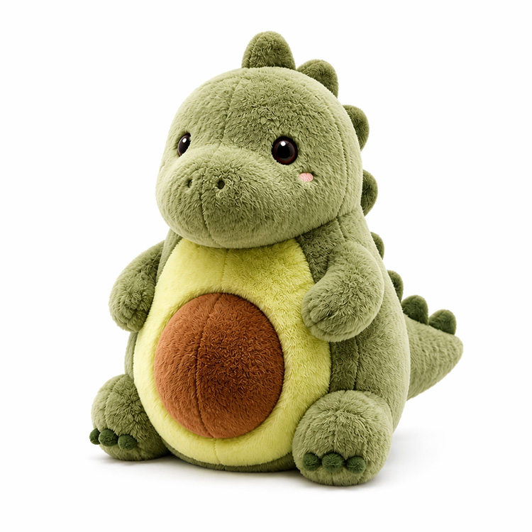 Peluche de dinosaurio aguacate
