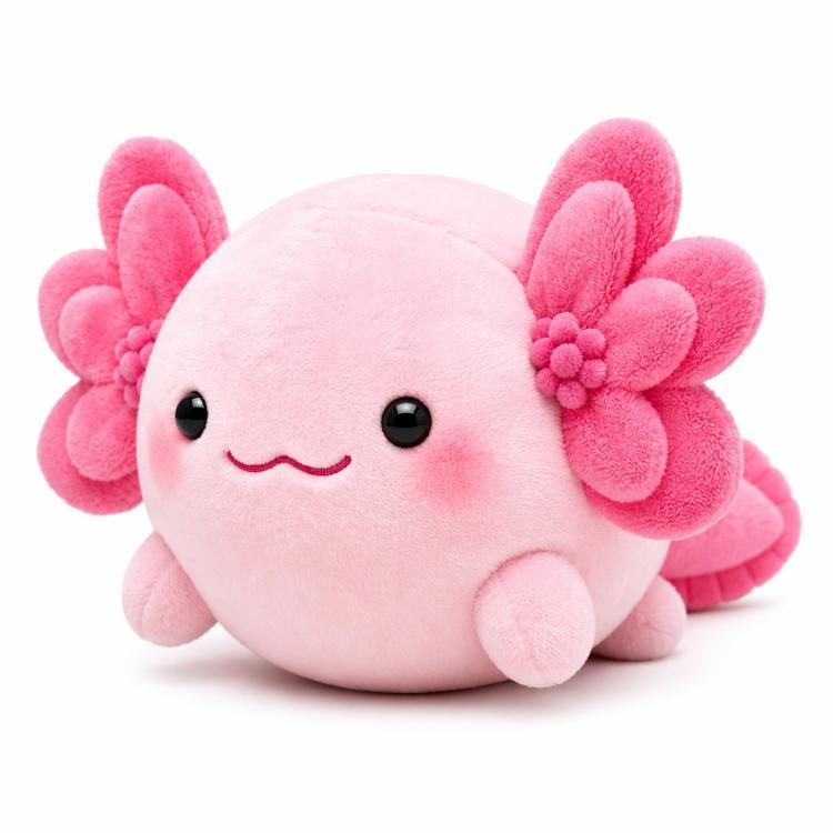 Peluche Axolotl Estilo Geométrico