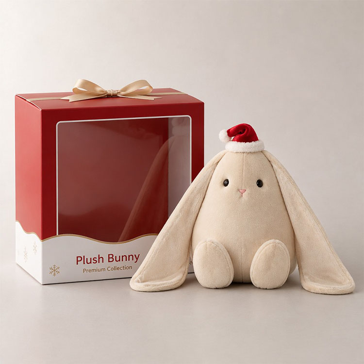Christmas Teardrop Bunny Plush
