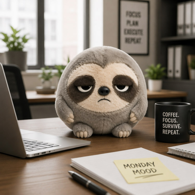 Peluche Perezoso Misantrópico