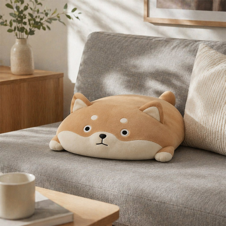 Almohada de felpa Shiba Inu