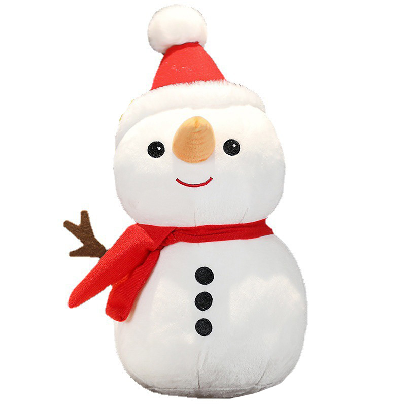 Juguete de peluche de muñeco de nieve